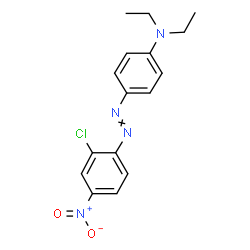 ChemSpider 2D Image | 4-[(2-Chloro-4-nitrophenyl)diazenyl]-N,N-diethylaniline | C16H17ClN4O2