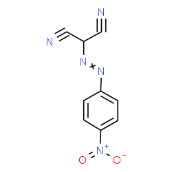 ChemSpider 2D Image | [(4-Nitrophenyl)diazenyl]malononitrile | C9H5N5O2