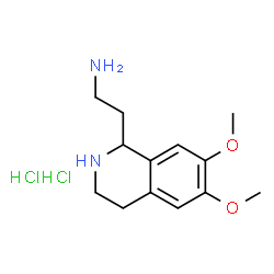 ChemSpider 2D Image | 1-(2-Aminoethyl)-6,7-dimethoxy-1,2,3,4-tetrahydroisoquinoline dihydrochloride | C13H22Cl2N2O2
