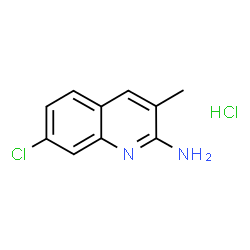 ChemSpider 2D Image | 7-Chloro-3-methylquinolin-2-amine hydrochloride | C10H10Cl2N2