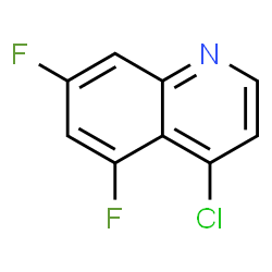 ChemSpider 2D Image | 4-Chloro-5,7-difluoroquinoline | C9H4ClF2N