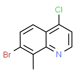 ChemSpider 2D Image | 7-Bromo-4-chloro-8-methylquinoline | C10H7BrClN