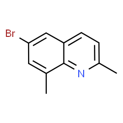 ChemSpider 2D Image | 6-Bromo-2,8-dimethylquinoline | C11H10BrN