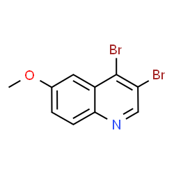 ChemSpider 2D Image | 3,4-Dibromo-6-methoxyquinoline | C10H7Br2NO