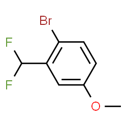 ChemSpider 2D Image | 1-Bromo-2-(difluoromethyl)-4-methoxybenzene | C8H7BrF2O