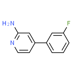 ChemSpider 2D Image | 4-(3-Fluorophenyl)-2-pyridinamine | C11H9FN2