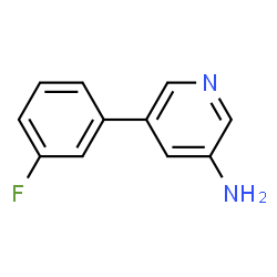 ChemSpider 2D Image | 5-(3-Fluorophenyl)-3-pyridinamine | C11H9FN2