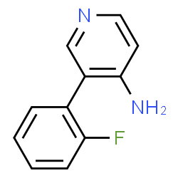 ChemSpider 2D Image | 3-(2-Fluorophenyl)-4-pyridinamine | C11H9FN2
