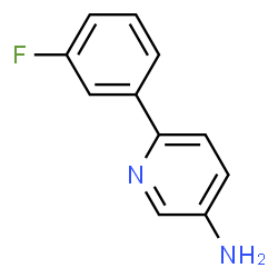 ChemSpider 2D Image | 6-(3-Fluorophenyl)-3-pyridinamine | C11H9FN2