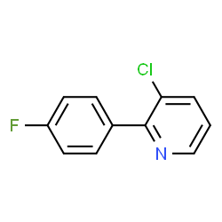 ChemSpider 2D Image | 3-Chloro-2-(4-fluorophenyl)pyridine | C11H7ClFN