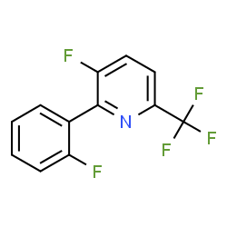 ChemSpider 2D Image | 3-Fluoro-2-(2-fluorophenyl)-6-(trifluoromethyl)pyridine | C12H6F5N