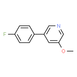ChemSpider 2D Image | 3-(4-Fluorophenyl)-5-methoxypyridine | C12H10FNO