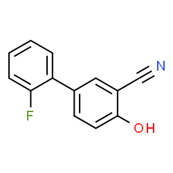 ChemSpider 2D Image | 2'-Fluoro-4-hydroxy-3-biphenylcarbonitrile | C13H8FNO