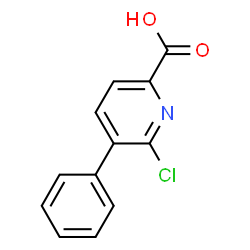 ChemSpider 2D Image | 6-Chloro-5-phenylpicolinic acid | C12H8ClNO2