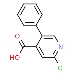 ChemSpider 2D Image | 2-Chloro-5-phenylisonicotinic acid | C12H8ClNO2