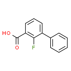 ChemSpider 2D Image | 2-Fluoro-3-biphenylcarboxylic acid | C13H9FO2