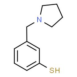 ChemSpider 2D Image | 3-(1-Pyrrolidinylmethyl)benzenethiol | C11H15NS