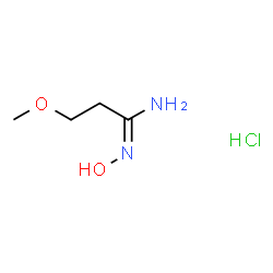 ChemSpider 2D Image | N-Hydroxy-3-methoxypropanimidamide hydrochloride (1:1) | C4H11ClN2O2