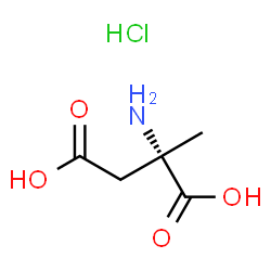 ChemSpider 2D Image | 2-Methyl-L-aspartic acid hydrochloride (1:1) | C5H10ClNO4