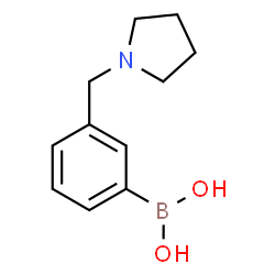 ChemSpider 2D Image | 3-(1-pyrrolidinylmethyl)phenylboronic acid | C11H16BNO2