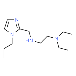 ChemSpider 2D Image | N,N-Diethyl-N'-[(1-propyl-1H-imidazol-2-yl)methyl]-1,2-ethanediamine | C13H26N4