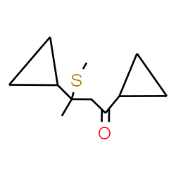 ChemSpider 2D Image | 1,3-Dicyclopropyl-3-(methylsulfanyl)-1-butanone | C11H18OS