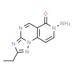 ChemSpider 2D Image | 7-Amino-2-ethylpyrido[3,4-e][1,2,4]triazolo[1,5-a]pyrimidin-6(7H)-one | C10H10N6O