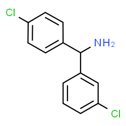 ChemSpider 2D Image | 1-(3-Chlorophenyl)-1-(4-chlorophenyl)methanamine | C13H11Cl2N