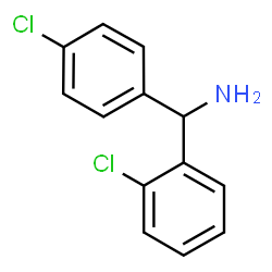 ChemSpider 2D Image | 1-(2-Chlorophenyl)-1-(4-chlorophenyl)methanamine | C13H11Cl2N