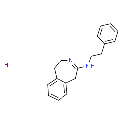ChemSpider 2D Image | N-(2-Phenylethyl)-4,5-dihydro-1H-3-benzazepin-2-amine hydroiodide (1:1) | C18H21IN2