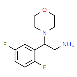 ChemSpider 2D Image | 2-(2,5-Difluorophenyl)-2-(4-morpholinyl)ethanamine | C12H16F2N2O