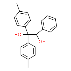 ChemSpider 2D Image | 1,1-Bis(4-methylphenyl)-2-phenyl-1,2-ethanediol | C22H22O2