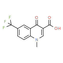 ChemSpider 2D Image | 1-Methyl-4-oxo-6-(trifluoromethyl)-1,4-dihydro-3-quinolinecarboxylic acid | C12H8F3NO3
