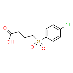 ChemSpider 2D Image | 4-(4-chlorobenzenesulfonyl)butanoic acid | C10H11ClO4S