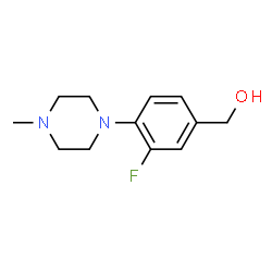 ChemSpider 2D Image | (3-fluoro-4-(4-methylpiperazin-1-yl)phenyl)methanol | C12H17FN2O