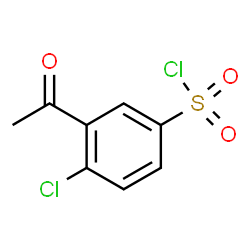 ChemSpider 2D Image | 3-Acetyl-4-chlorobenzenesulfonyl chloride | C8H6Cl2O3S
