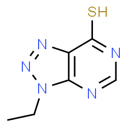 ChemSpider 2D Image | 3-ethyl-3H-[1,2,3]triazolo[4,5-d]pyrimidine-7-thiol | C6H7N5S