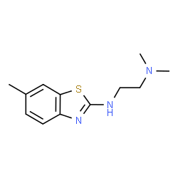 ChemSpider 2D Image | N1,N1-Dimethyl-N2-(6-methyl-2-benzothiazolyl)-1,2-ethanediamine | C12H17N3S