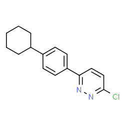 ChemSpider 2D Image | 3-Chloro-6-(4-cyclohexylphenyl)pyridazine | C16H17ClN2