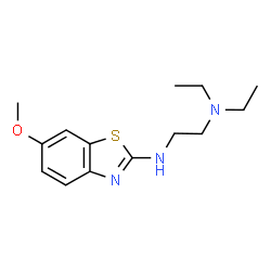 ChemSpider 2D Image | N1,N1-Diethyl-N2-(6-methoxy-2-benzothiazolyl)-1,2-ethanediamine | C14H21N3OS
