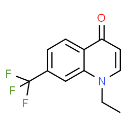 ChemSpider 2D Image | 1-Ethyl-7-(trifluoromethyl)-4(1H)-quinolinone | C12H10F3NO