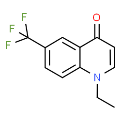 ChemSpider 2D Image | 1-Ethyl-6-(trifluoromethyl)-4(1H)-quinolinone | C12H10F3NO