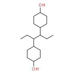 ChemSpider 2D Image | 4,4'-(3,4-Hexanediyl)dicyclohexanol | C18H34O2