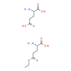 ChemSpider 2D Image | (2S)-2-Amino-5-ethoxy-5-oxopentanoic acid - (2S)-2-aminopentanedioic acid (1:1) | C12H22N2O8