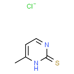 ChemSpider 2D Image | 2(1H)-Pyrimidinethione, 6-methyl-, chloride (1:1) | C5H6ClN2S