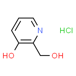 ChemSpider 2D Image | 3-hydroxy-2-pyridinemethanol hydrochloride | C6H8ClNO2