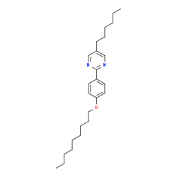 ChemSpider 2D Image | 5-Hexyl-2-[4-(nonyloxy)phenyl]pyrimidine | C25H38N2O