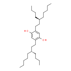 ChemSpider 2D Image | 2,5-Bis[(3R)-3-butyloctyl]-1,4-benzenediol | C30H54O2