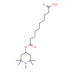ChemSpider 2D Image | 1-(1,2,2,6,6-Pentamethyl-4-piperidinyl) decanedioate | C20H37NO4