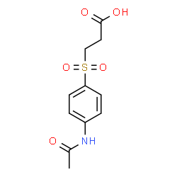 ChemSpider 2D Image | 3-[(4-Acetamidophenyl)sulfonyl]propanoic acid | C11H13NO5S